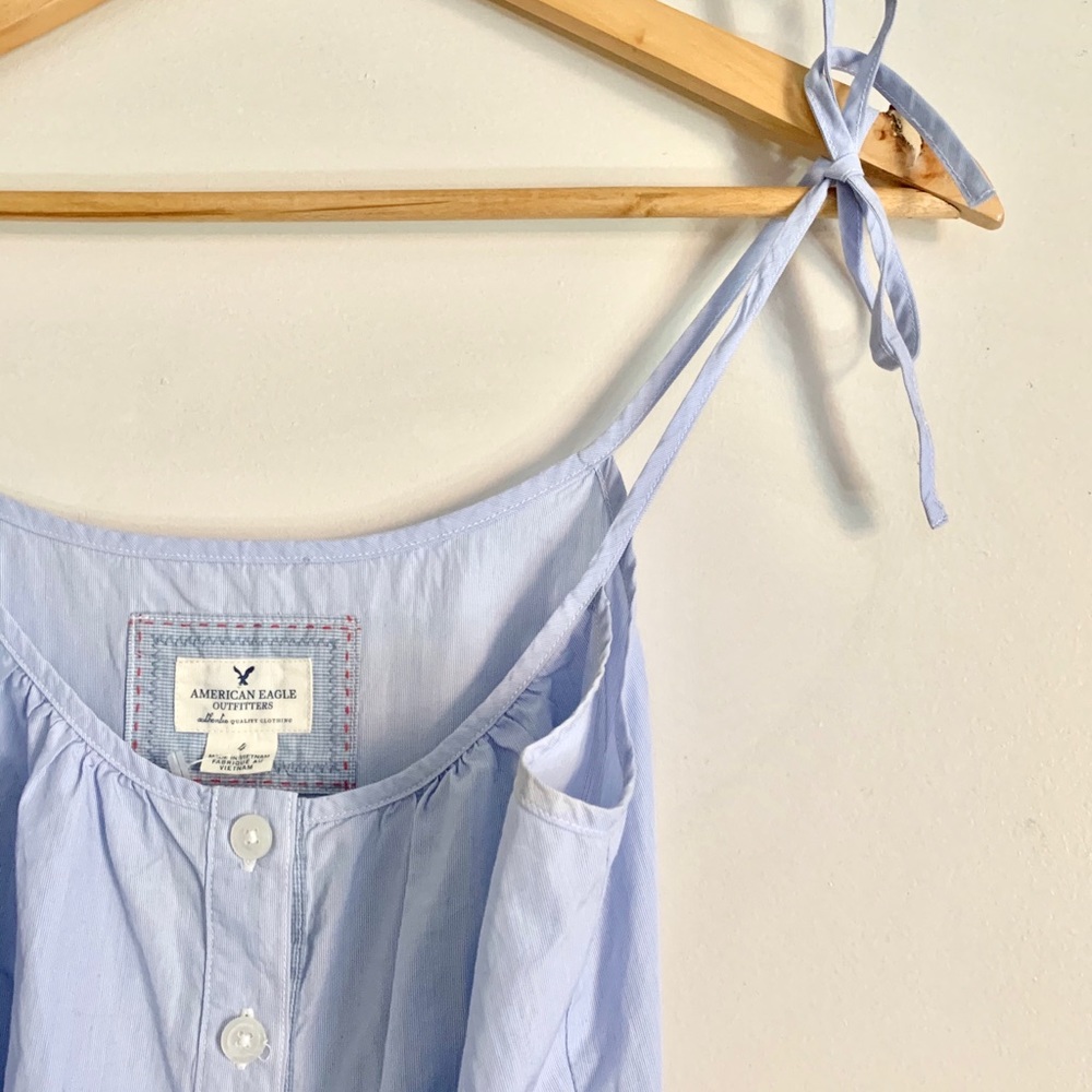 American Eagle baby blue cotton dress